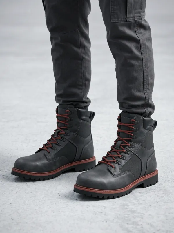 Men's Tactical Lace-Up Work Boots