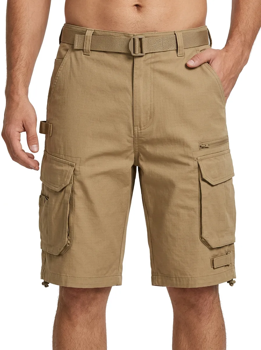 Men's Utility Multi-Pocket Cargo Shorts