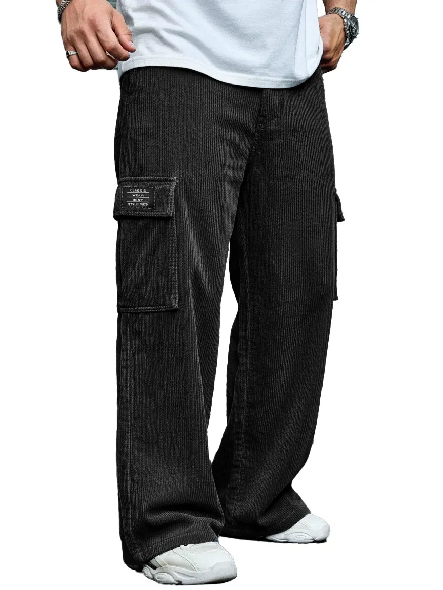 Corduroy Pocket Relaxed Trousers