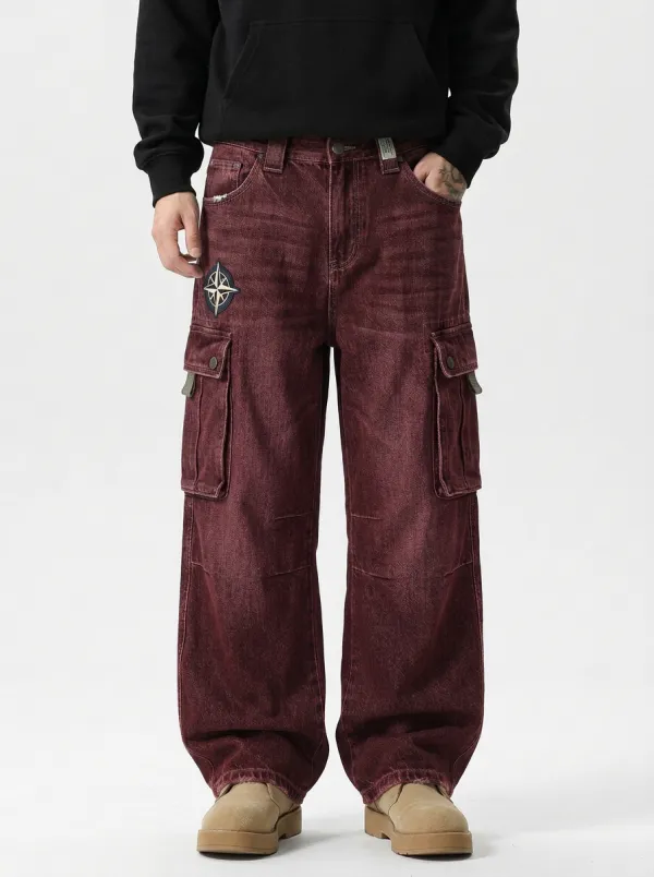 Men's Compass Patch Vintage Cargo Pants