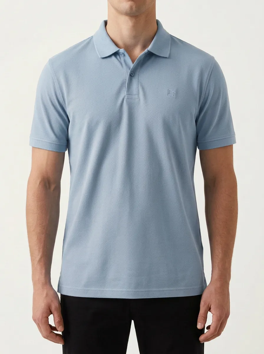Embroidered Men's Polo Shirt