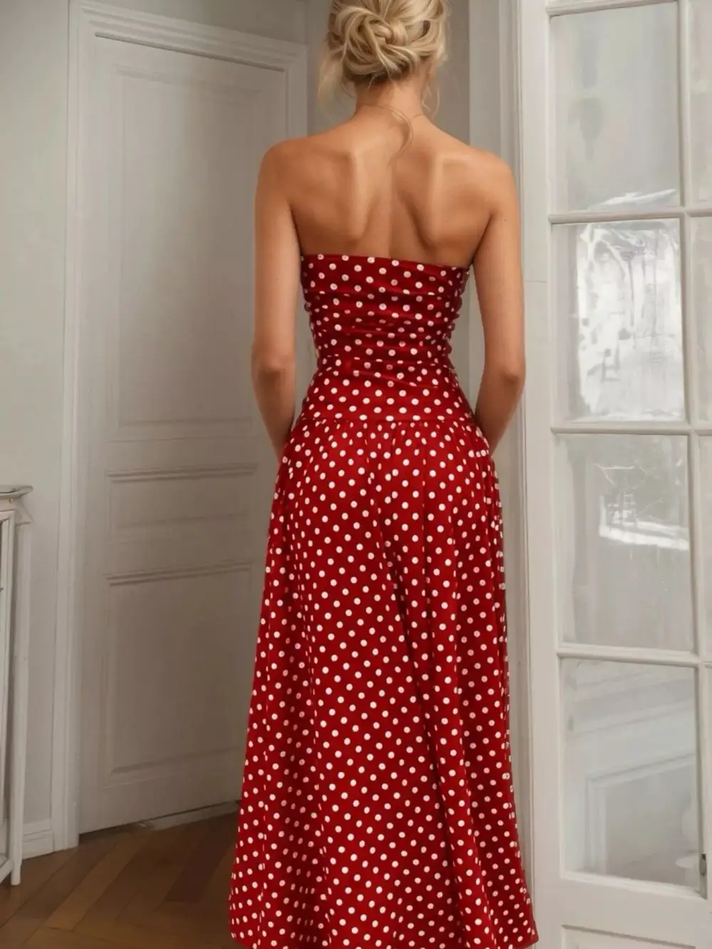Elegant Strapless Maxi Dress