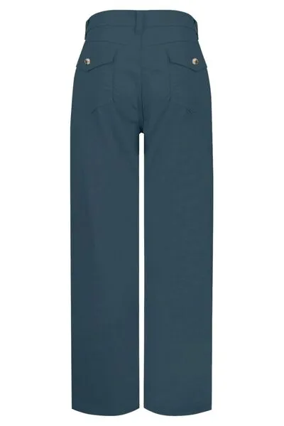 Relaxed High Waist Pocketed Denim Jeans