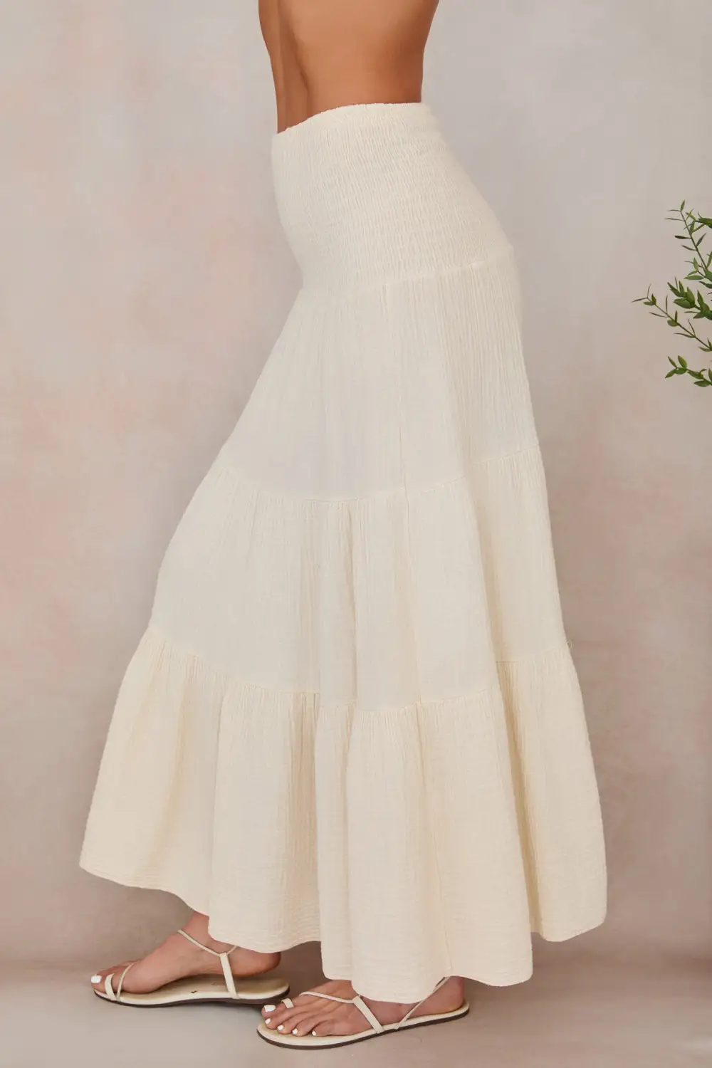 Refined Tiered Maxi Skirt