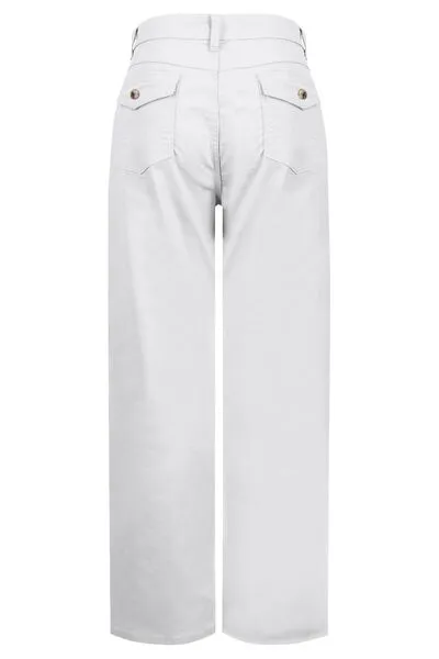 Relaxed High Waist Pocketed Denim Jeans
