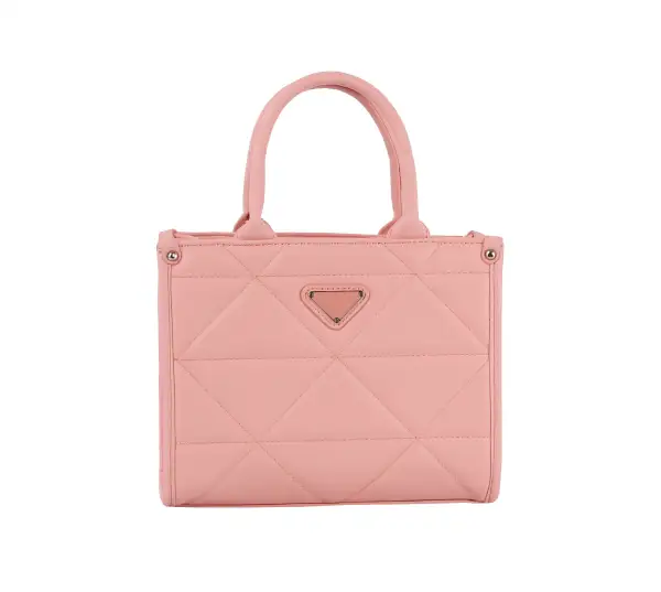 Triangle Quilted Tote Bag