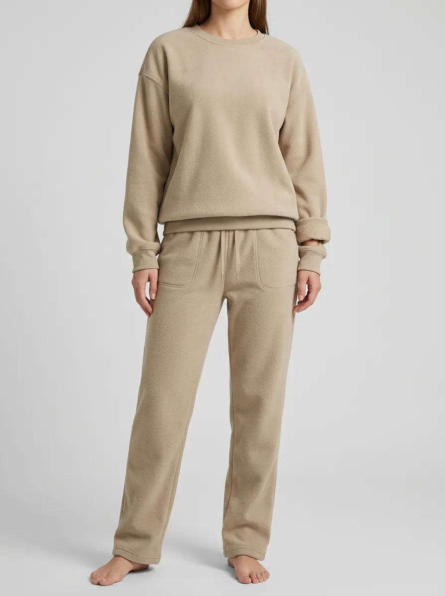 Women's Crewneck Sweatshirt And Jogger Lounge Set