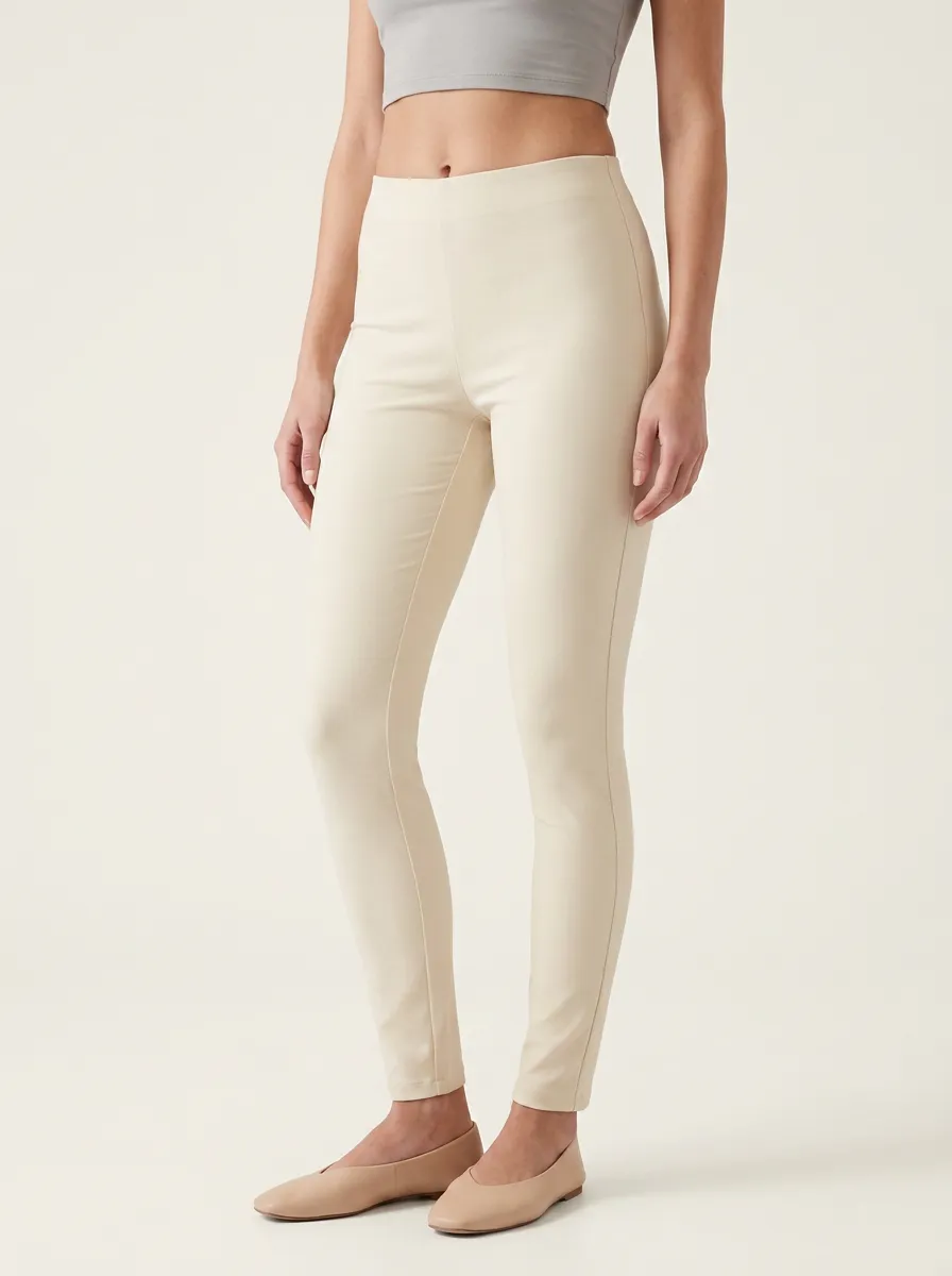 Relaxed High-Stretch Mid-Rise Stretch Pants