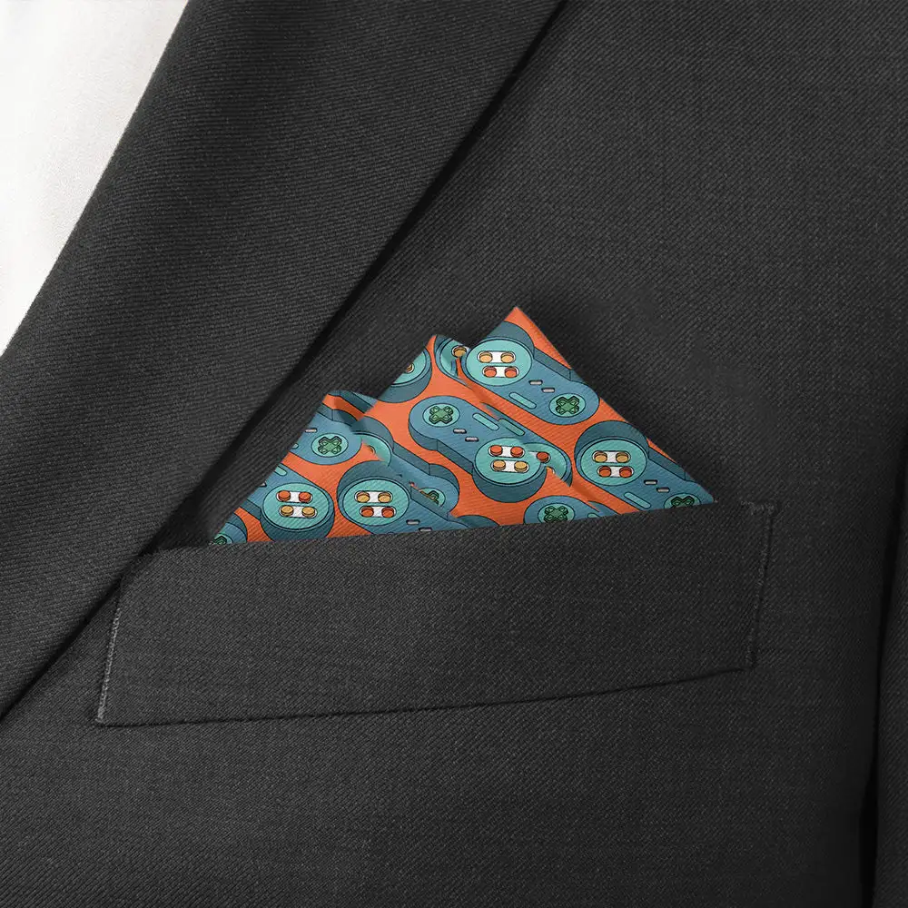 Modern Formal Novelty Hobby Motif Pocket Square
