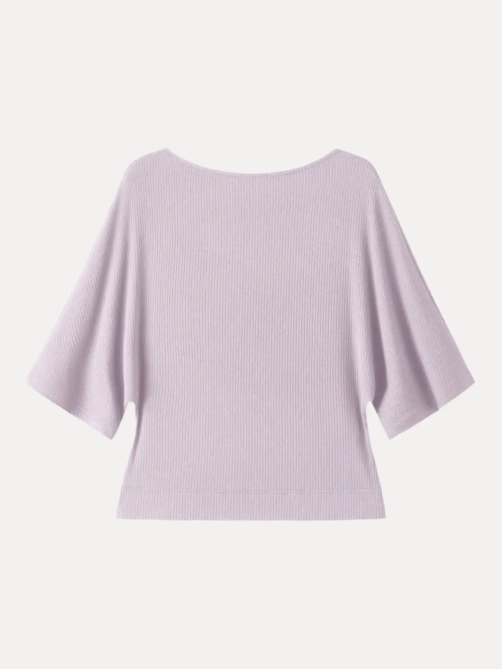Soft Ribbed Boatneck Relaxed Top