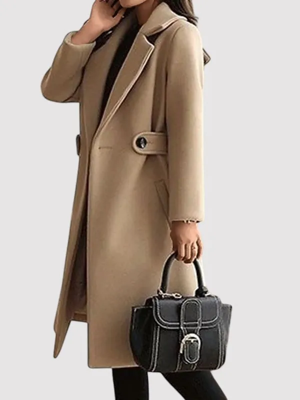 Wool Coat With Belt