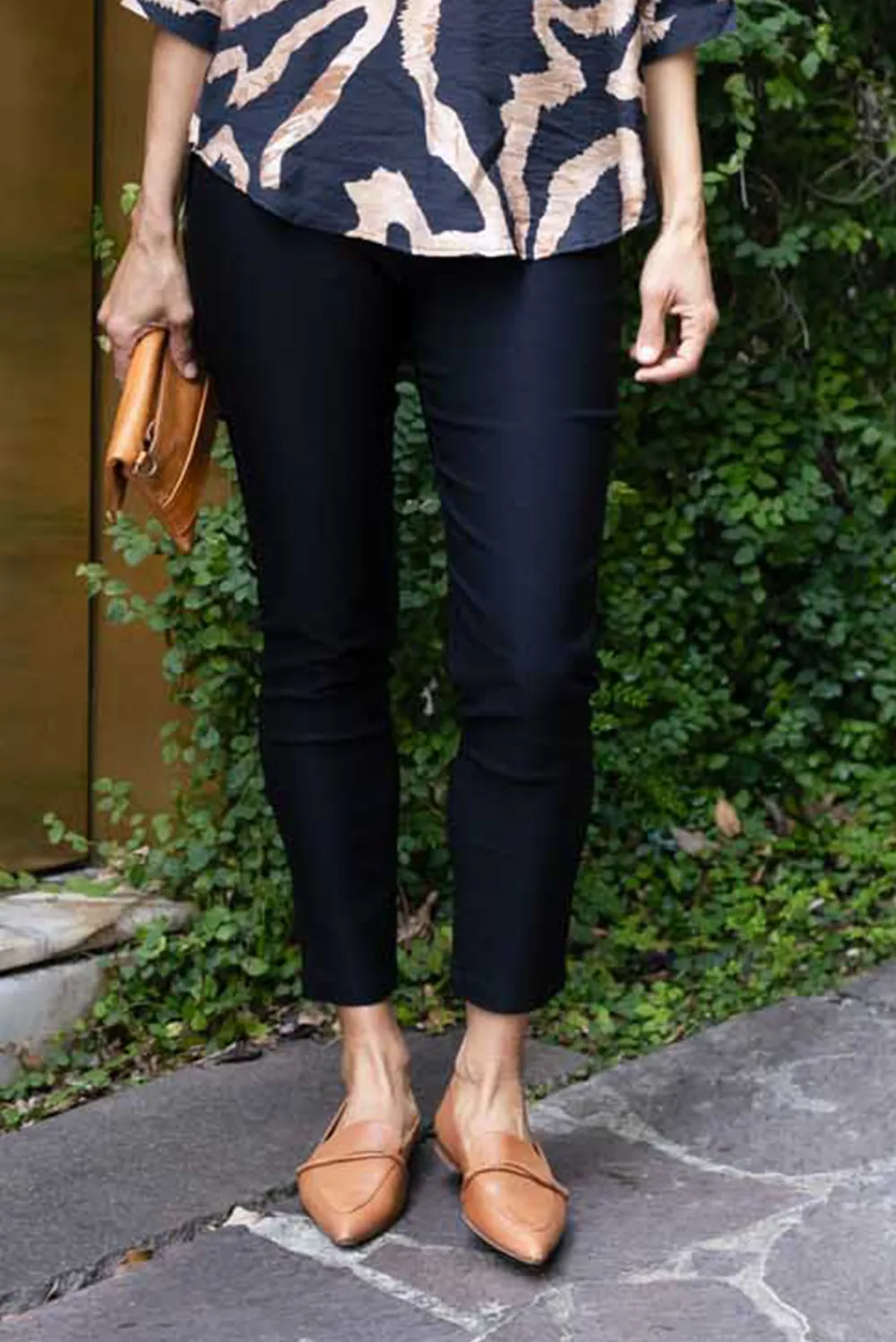 Viscose Pants With High Rise And Pull On
