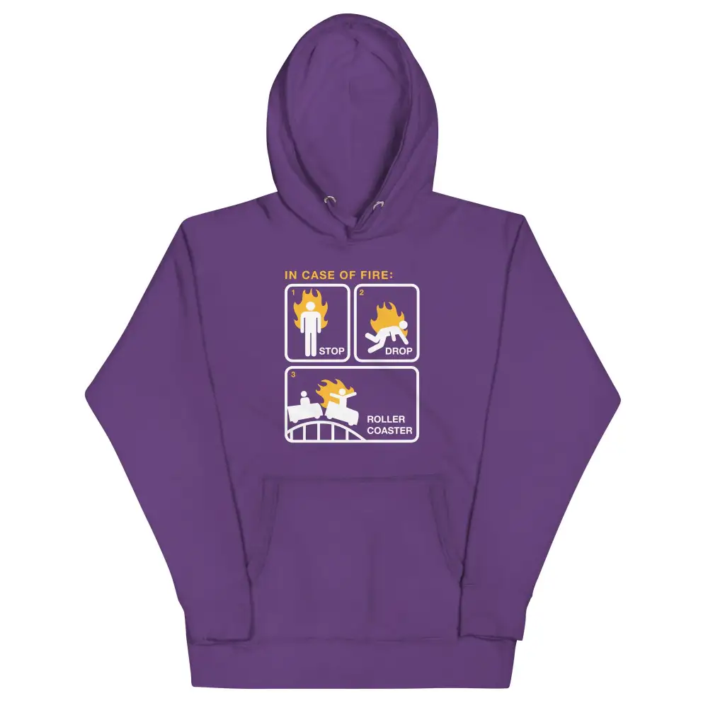 Stop Drop Roller Coaster Unisex Comfort Hoodie
