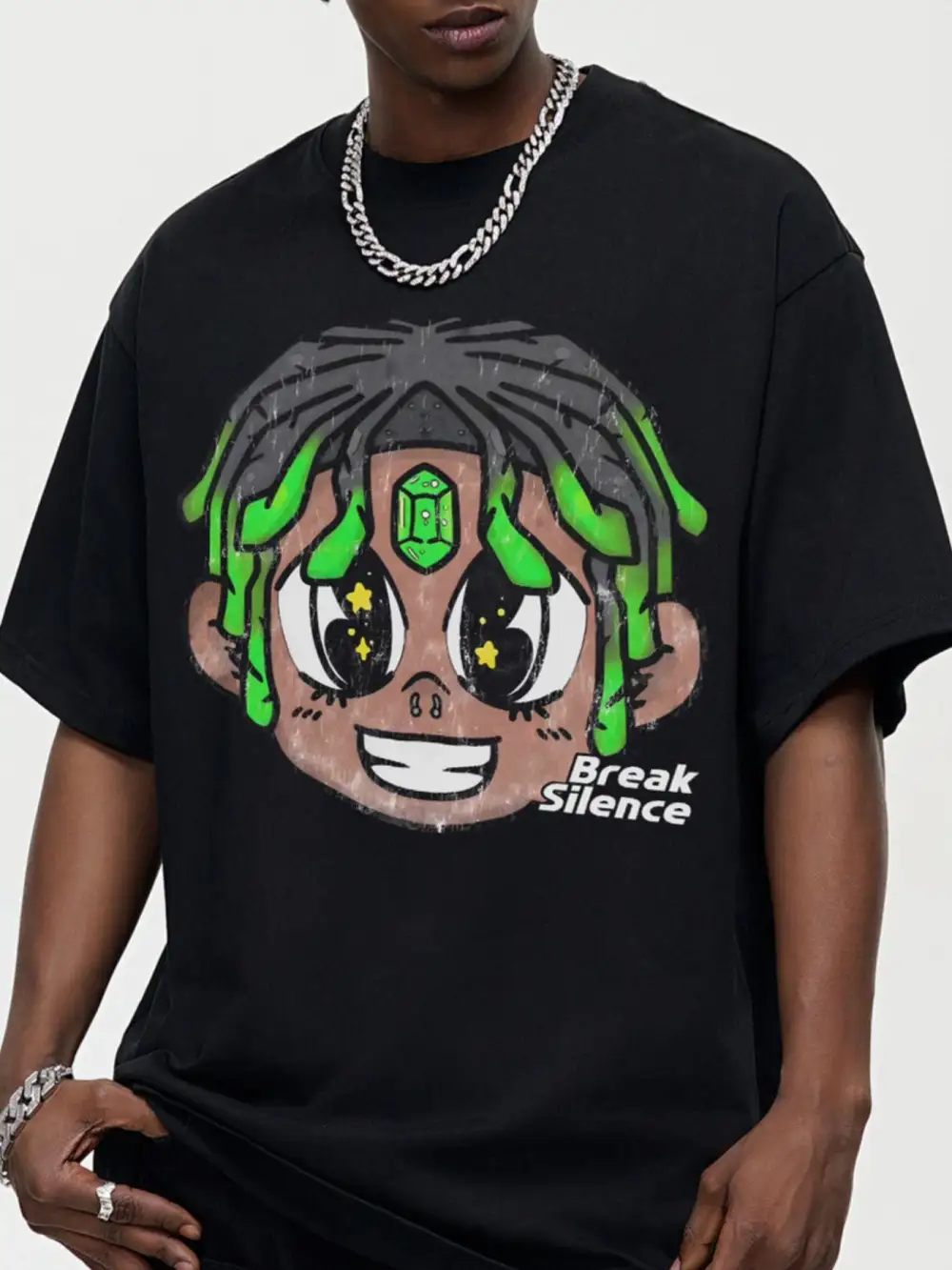 Cotton Oversized Graphic T-Shirt