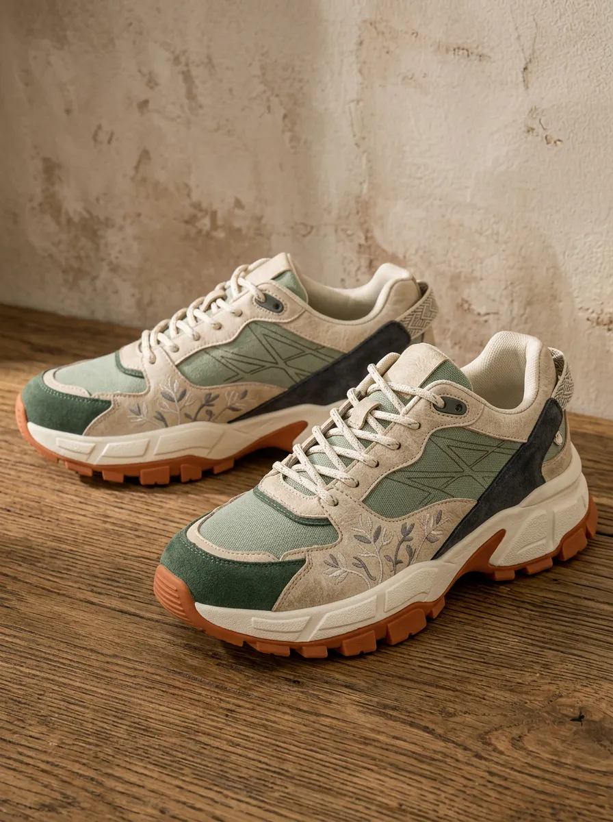 Women's Stride Nature Lover Floral Embroidered Printed Sneakers