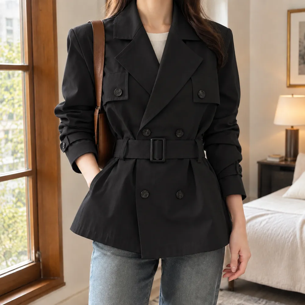 Tailored Double-Breasted Jacket