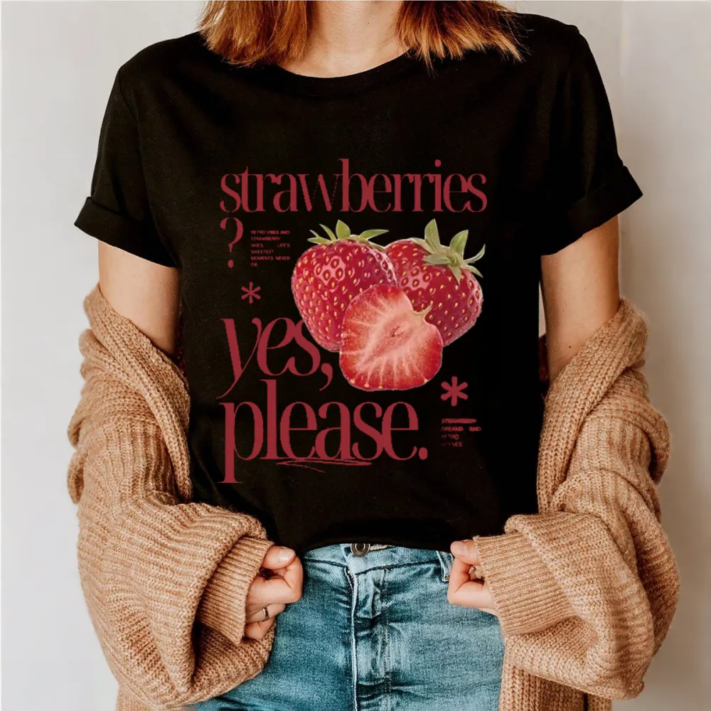 Vintage Fruit Strawberry Graphic Tees