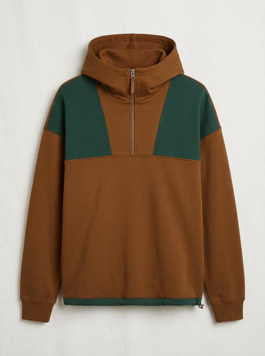 Men's Colorblock Colorblock Half-Zip Hoodie