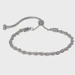 Medium Twisted Chain Slider Bracelet