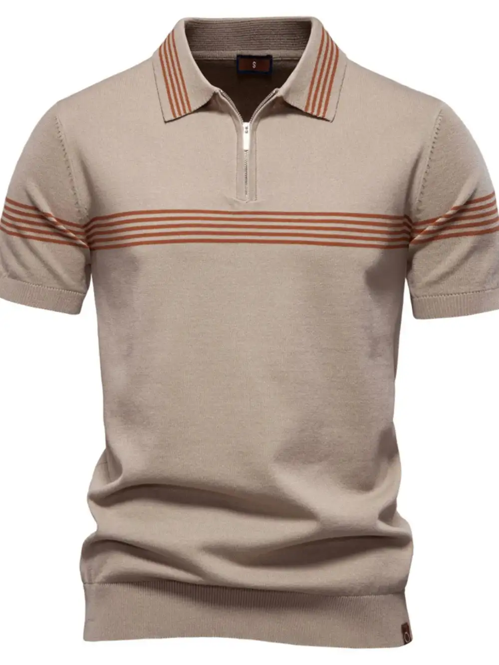 Easy Fit Striped Collared Polo Shirt