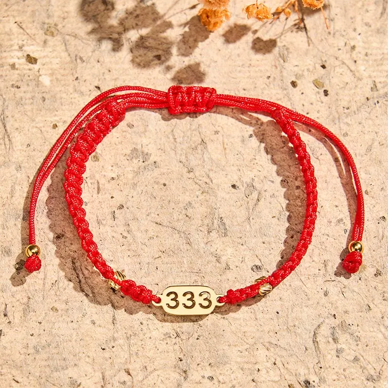 Angel Numbers Braided String Connection Bracelet