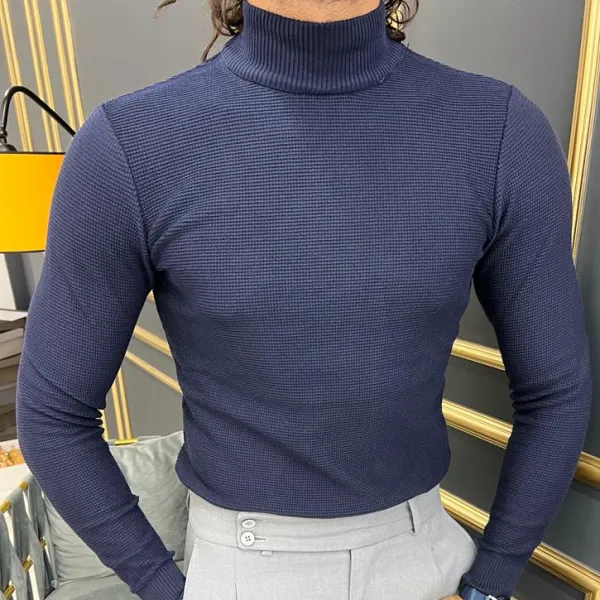 Heritage Slim Fit Cotton Turtleneck Sweater