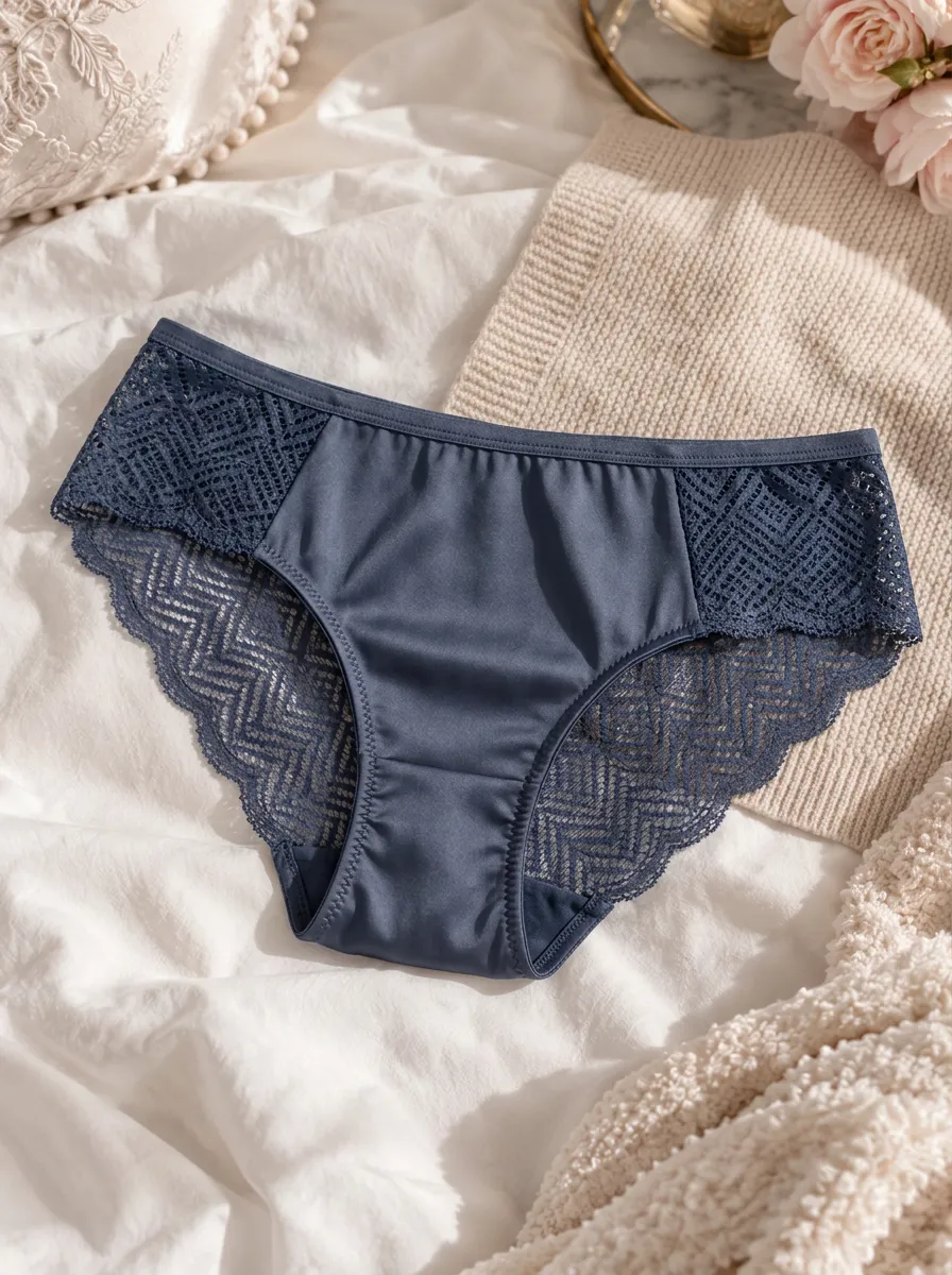 Women's Modern Chevron Lace Trimmed Panties