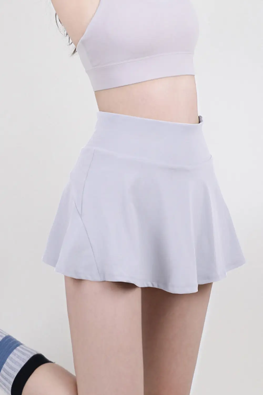 Airy Simple Pleated Skirt