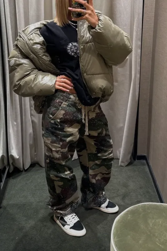 Drawstring Cargo Pants