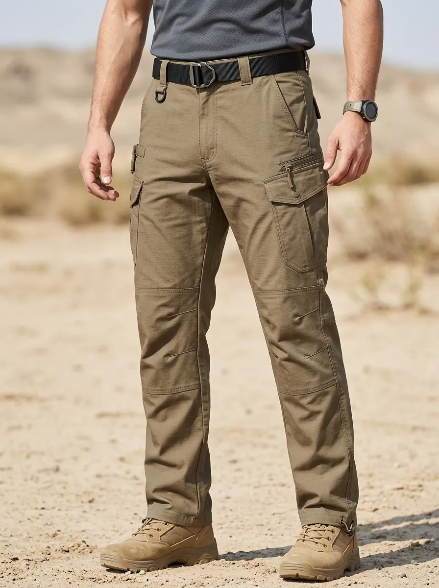 Minimal Practical Men's Multi-Pocket Waterproof Tactical Cargo Pants