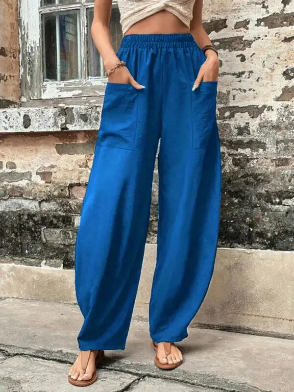 Pants Clean Pocket Elastic Trousers