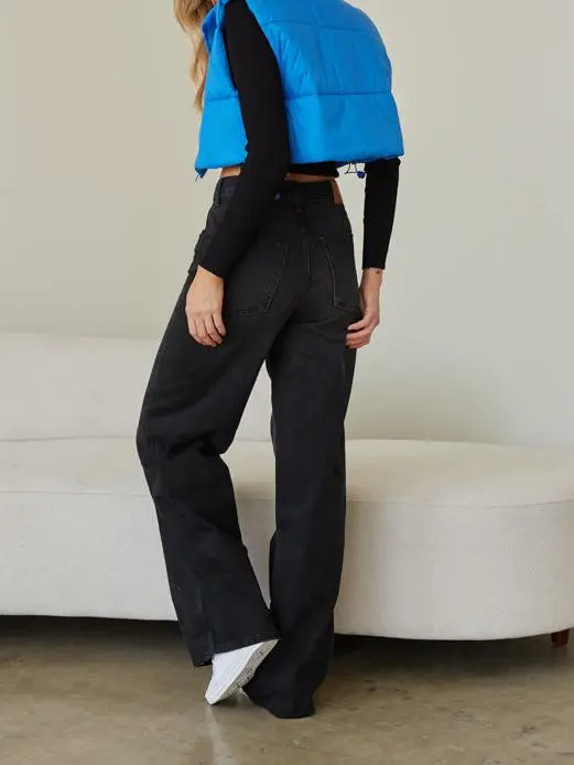 Black Puddle Jeans