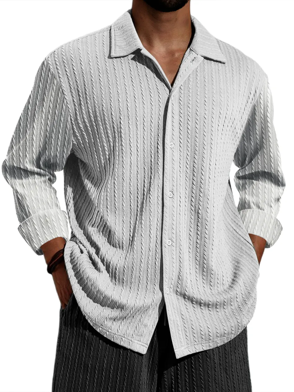 Long Sleeve Striped Shirt