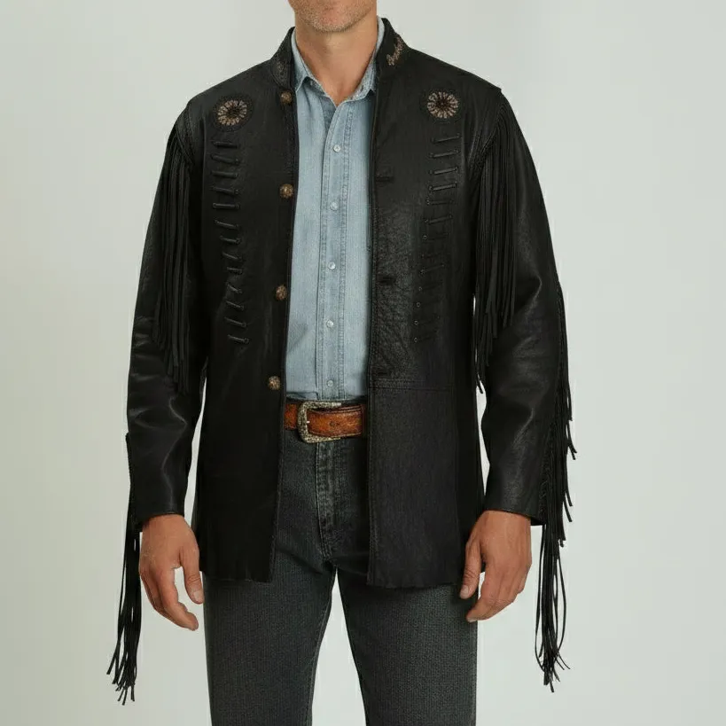 Biker Western Fringe Jacket