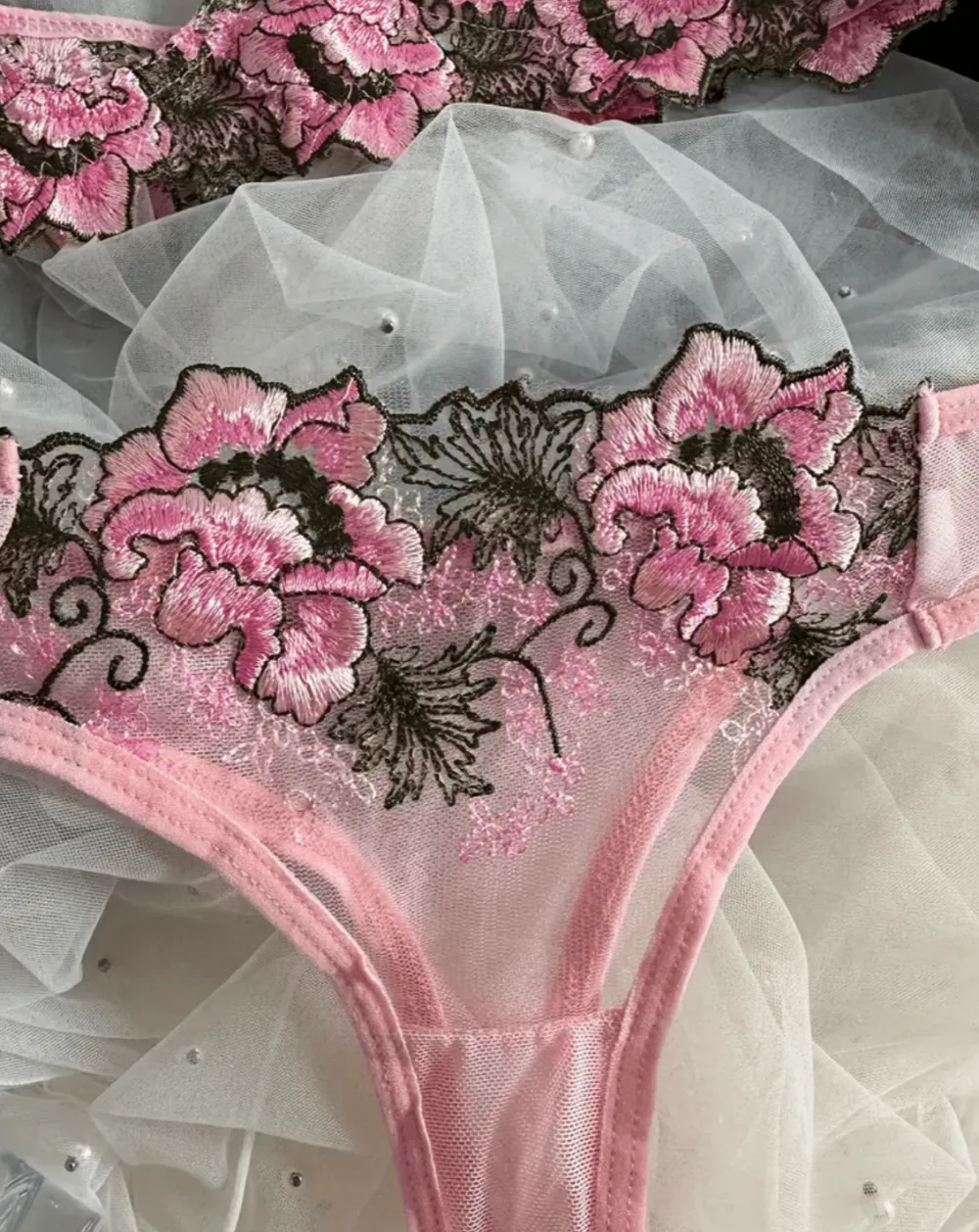 Bralette Open Cup Lingerie Set