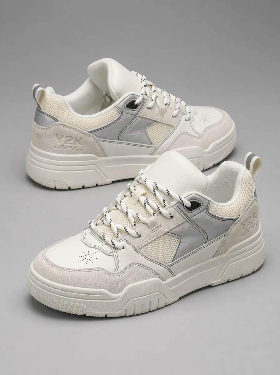 Men's Aesthetic Holographic Star Skate Shoes