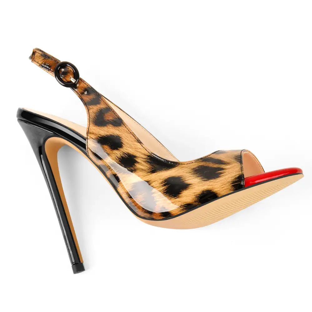 Open Toe High Heel Slingback Sandals
