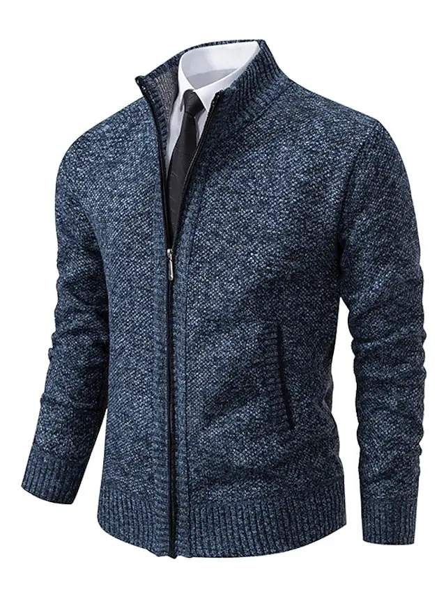 Zip Front Relaxed Fit Cardigan