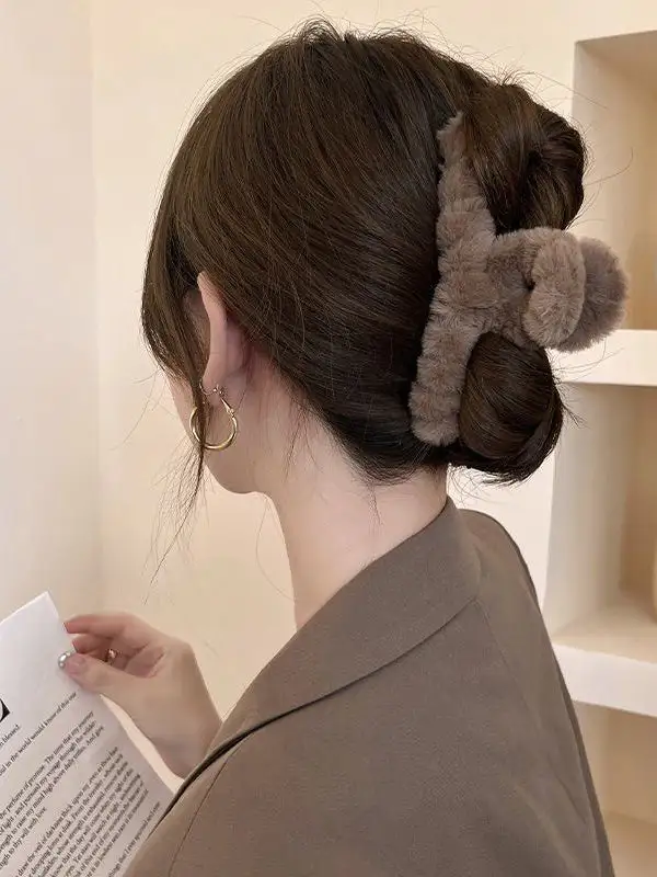 Velvet Solid Hair Clip