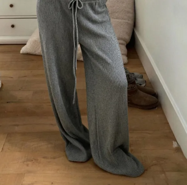 Ribbed Knit Lounge Pants