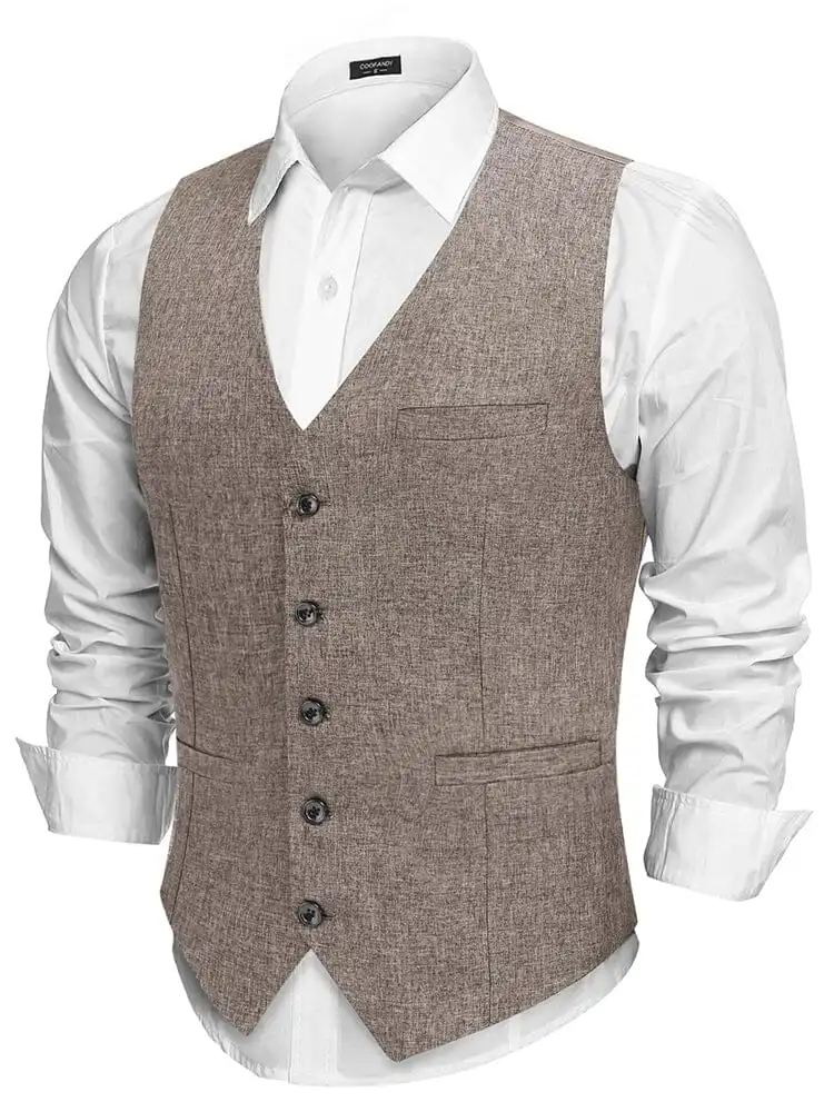 Formal Slim Fit Suit Vest Jacket