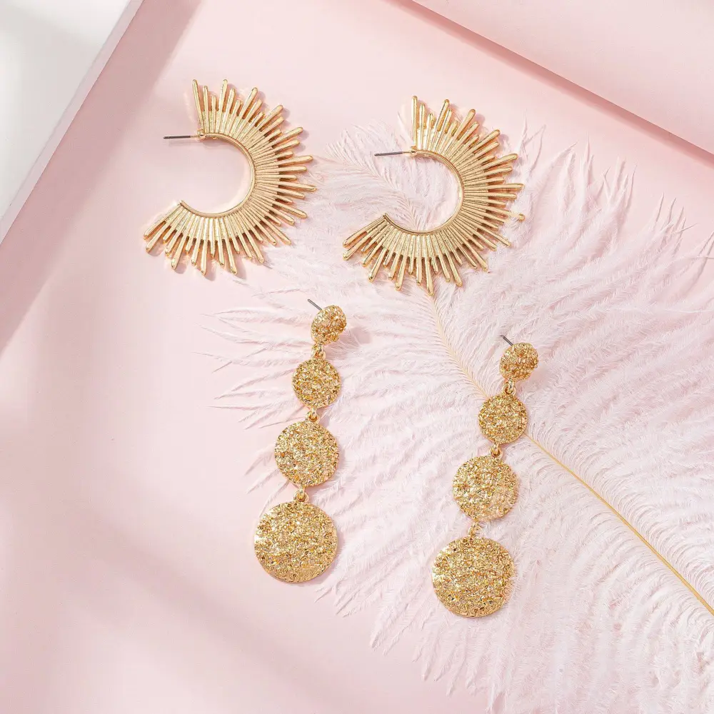 Minimalist Statement Circle Earrings