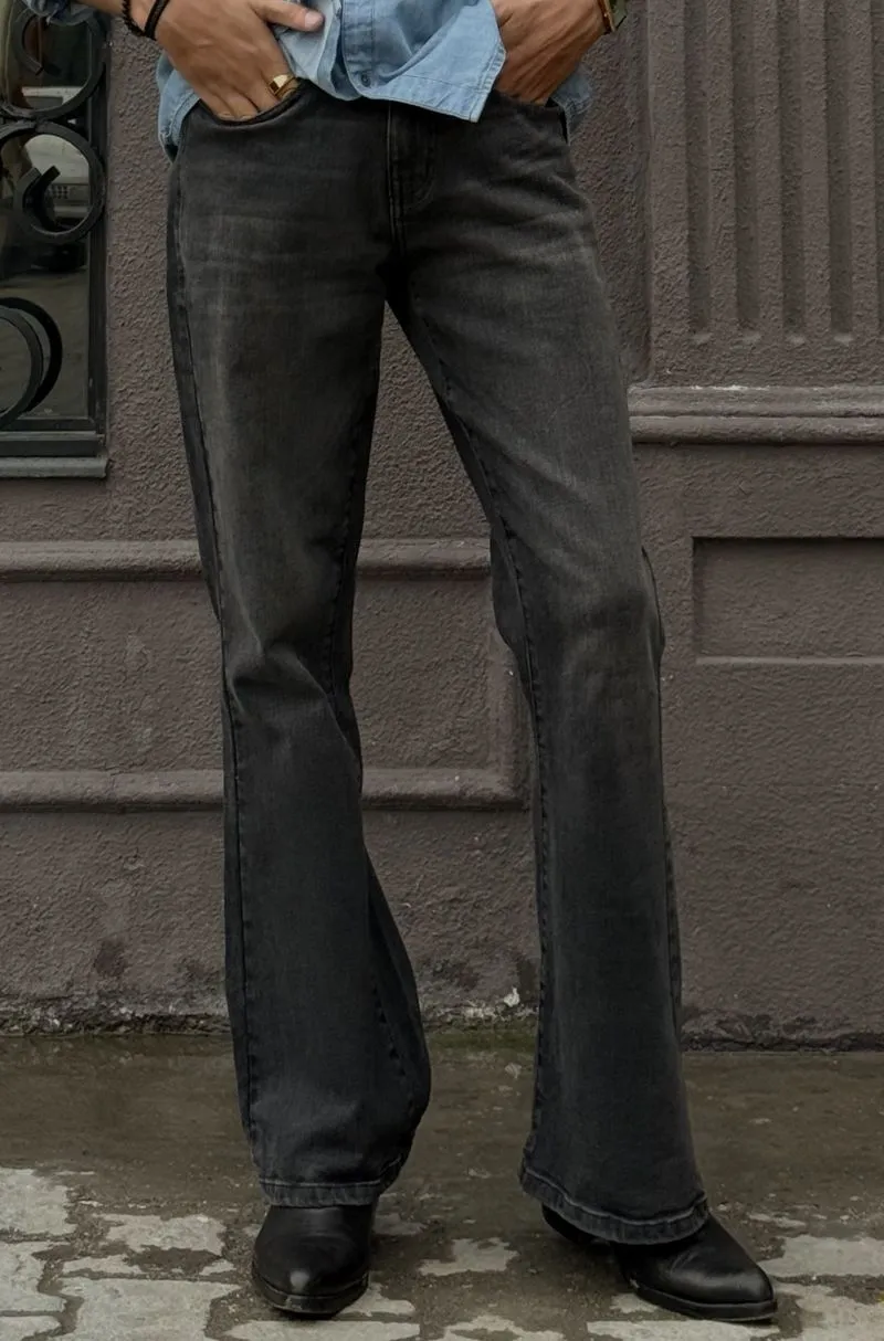 Mid-Rise Stretch-Denim Bootcut Jeans