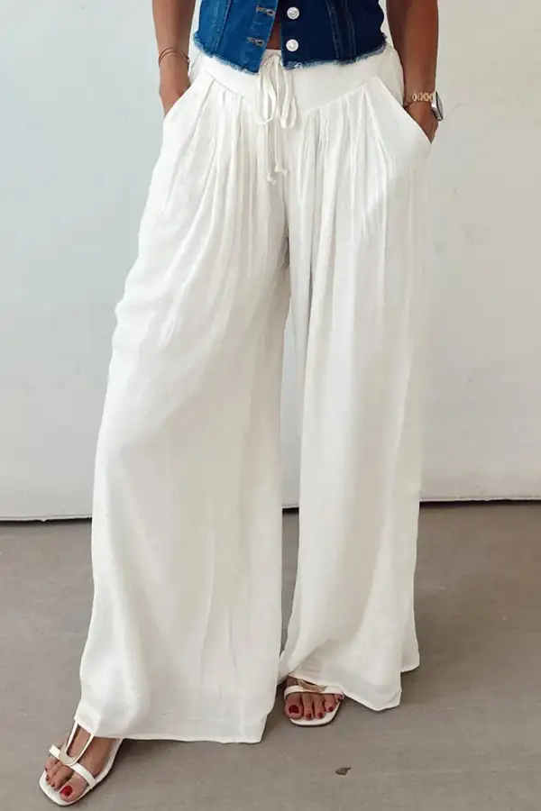 Drawstring Casual Pants