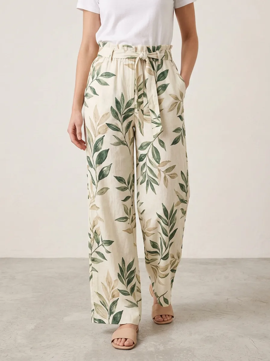 Women's Botanical Day Out Printed Pants