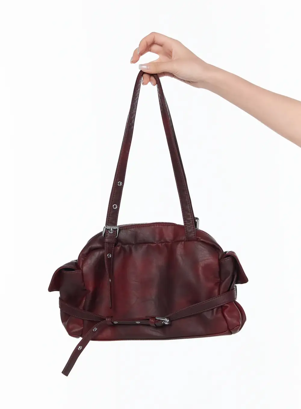 Vintage Belted Shoulder Bag