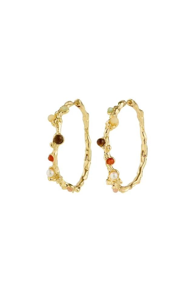 Snap Lock Recycled Hoop Earrings