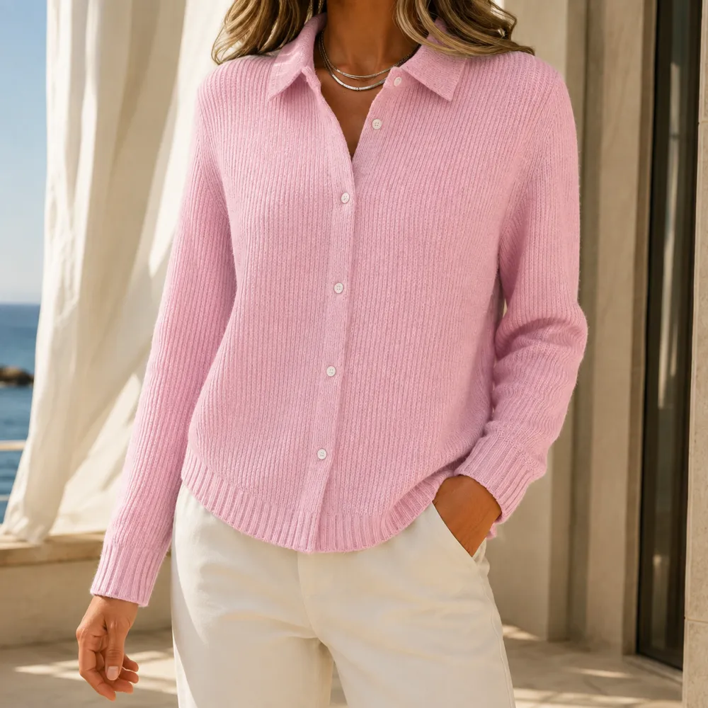 Collared Relaxed Cardigan