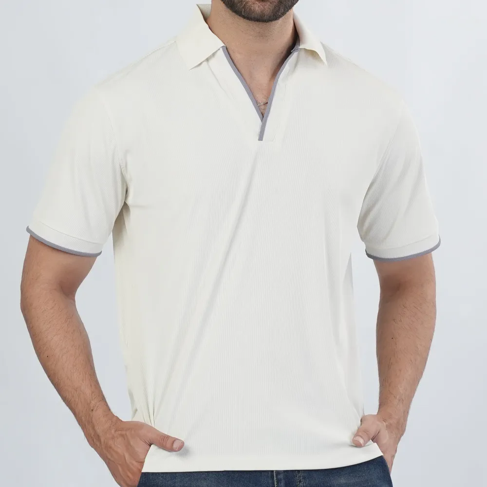 Men's Comfortable Neat Collared Polo T-Shirt