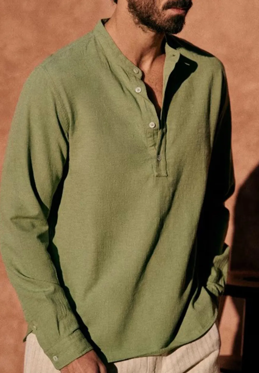 Mandarin Collar Shirt